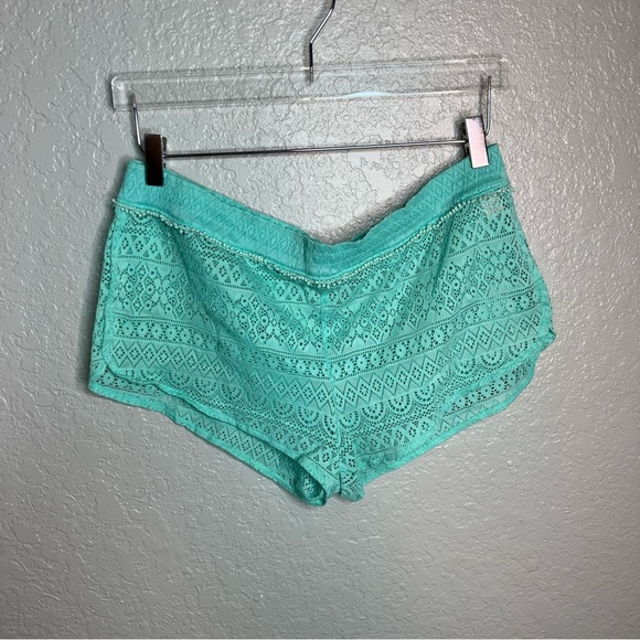 Victoria Secret Blue Bathing Suit Bottom Cover Up Lace Design - Picture 5 of 5